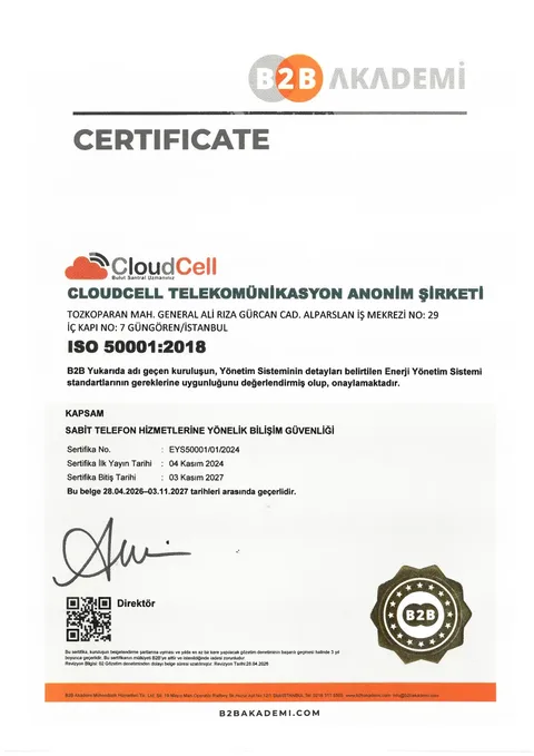 ISO 50001 certificate preview