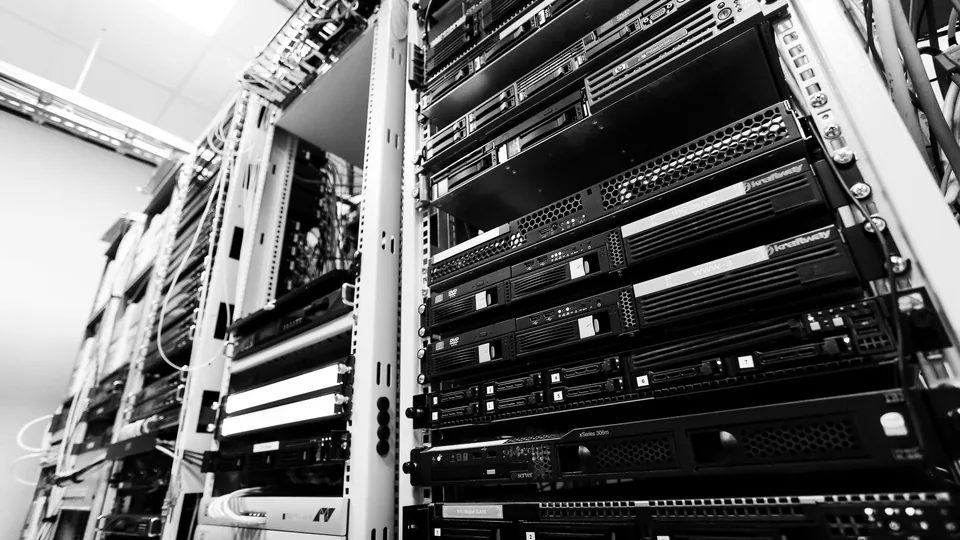 Carrier-grade router and fiber connections in a network operations center